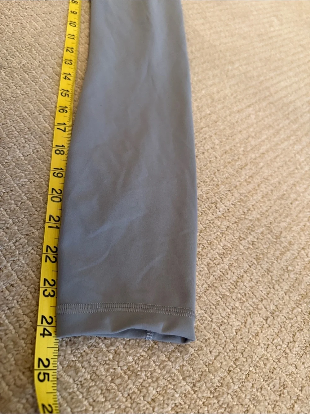 Lululemon Women’s Gray High Rise Leggings Size 4 Drawstring Athletic Yoga Pants